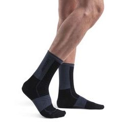 ICEBREAKER M Mer Run+ Ultralight Crew, BLACK/GRAPHITE