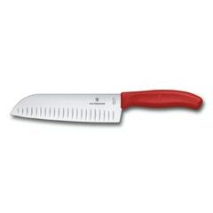 VICTORINOX 6.8521.17G Swiss Classic Santoku knife, red