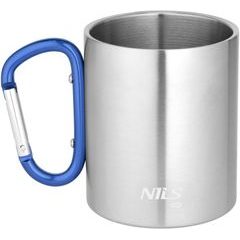NILS Camp NC17110 s karabinou 300ml modrý