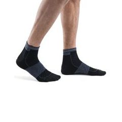 ICEBREAKER M Mer Run+ Ultralight Mini, BLACK/GRAPHITE