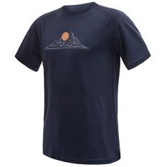 SENSOR MERINO BLEND MOON pánské triko kr.rukáv deep blue
