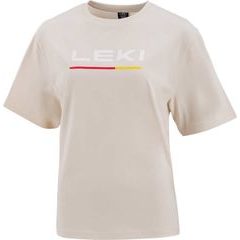 LEKI Logo T-Shirt Women , beige
