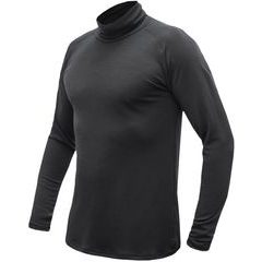 SENSOR MERINO BLEND pánské triko dl.rukáv rolák černá