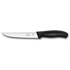 VICTORINOX Swiss Classic, kitchen knife, 15cm, straight, black, blister