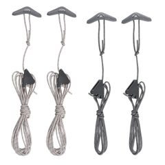 SEA TO SUMMIT Ground Control Guy Cords (4 Pack) Dark Grey