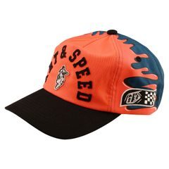 TROY LEE DESIGNS UNSTRUCTURED CURVED SNAPBACK FINISH LINE CORAL / BLUE