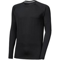 SENSOR MERINO ACTIVE NO LOGO pánské triko dl.rukáv raglan černá
