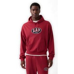 GAP 887935-02 Oversize mikina s logem VintageSoft Červená