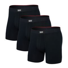 SAXX VIBE XTRA SC BB FLY 3PK black