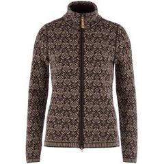 FJÄLLRÄVEN Snow Cardigan W Suede Brown