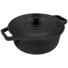 RISOLI DI MONTINI Cast iron casserole 20 cm 3 ltr. with shelf LE PIGNATTE, for induction