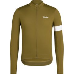 RAPHA Core Thermal LS White/Forest Green