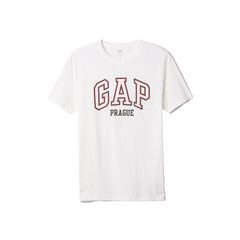 GAP Tričko s logem GAP Prague Bílá