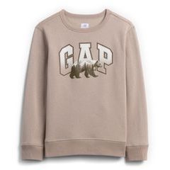 GAP 838661-02 Dětská mikina s logem Hnědá