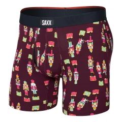 SAXX VIBE XTRA SC BB FLY, nutcracker 25-maroon