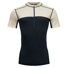 DEVOLD Lauparen Merino 190 Zip Tee Man, Raw White/Ink/Black