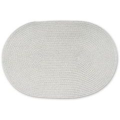 CONTINENTA Oval placemat 45 x 31 cm light grey