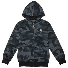 FOX Yth Fox Head Camo Flc Zip Black Camo