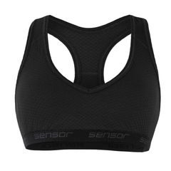 SENSOR MERINO DF women's bra black