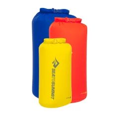 SEA TO SUMMIT Lightweight Dry Bag Set 8, 13, 20L Sulphur, Spicy Orange, Surf the Web