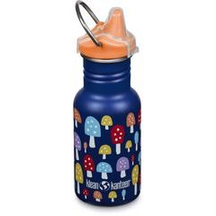 KLEAN KANTEEN Kid Classic Narrow 12oz (w/Kid Sippy Cap) - mushrooms 355 ml