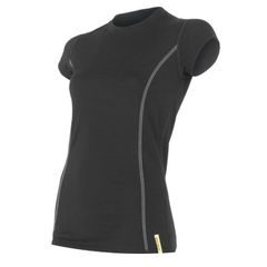 SENSOR MERINO ACTIVE dámské triko kr.rukáv černá