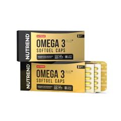 NUTREND Omega 3 Plus Softgel Caps, 120 kapslí