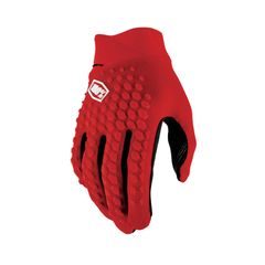 100% GEOMATIC Gloves Red
