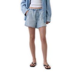 GAP 867794-00 Džínové kraťasy Low Slung Easy UltraSoft Modrá