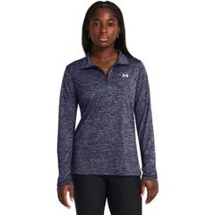 UNDER ARMOUR Tech 1/2 Zip- Twist-BLU/GRE
