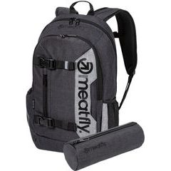 MEATFLY Basejumper 22, Charcoal Heather/Grey Heather