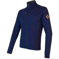 SENSOR MERINO UPPER pánská mikina celozip deep blue