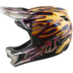TROY LEE DESIGNS D4 CARBON MIPS OVERSPRAY GOLD / BLACK