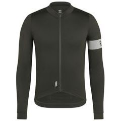 RAPHA Pro Team Men's Midweight Long Sleeve Cycling Jersey II tmavě zelená/bílá