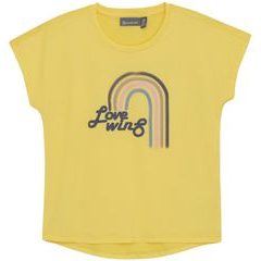 COLOR KIDS Long T-shirt W. Print -S/S-3557-Banana Cream