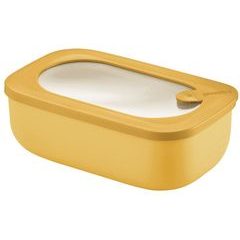 GUZZINI Rectangular food box Eco Store&More 900 ml Mango Yellow