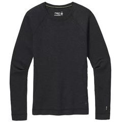 SMARTWOOL W CLASSIC THERMAL MERINO BASELAYER CREW, charcoal heather