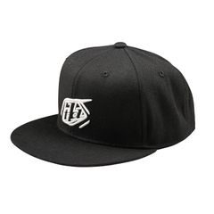 TROY LEE DESIGNS FLAT BILL SNAPBACK BADGE BLACK