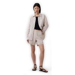 GAP 866111-03 Kraťasy z lněné směsi Béžová