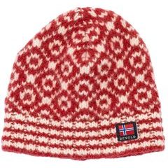DEVOLD Svalbard Wool Beanie Hindberry/Offwhite