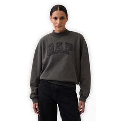 GAP 881631-04 Oversize mikina s logem Heavyweight Černá