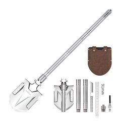 NATUREHIKE NH20GJ002-08 skládací multifunkční campingový rýč lopatka 1200g