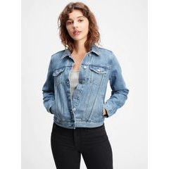 GAP 539350-00 Džínová bunda Modrá