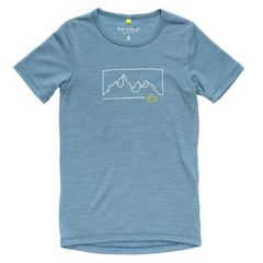 DEVOLD Active "Outline" Tee Kid, Skyblue
