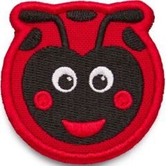 AFFENZAHN Velcro badge Ladybird - black