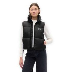 GAP 818719-01 Prošívaná nepromokavá vesta Logo PrimaLoft® Černá