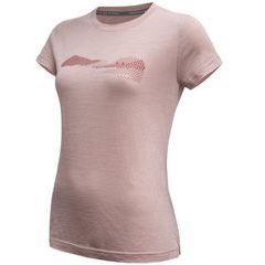 SENSOR MERINO AIR HILLS dámské triko kr.rukáv dusty pink