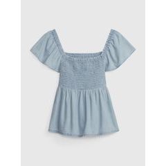 GAP 601107-00 Dětský džínový top Modrá