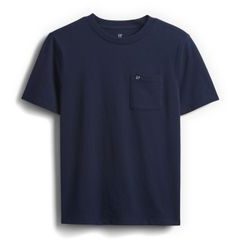 GAP 819989-00 Dětské tričko s kapsou Tmavě modrá