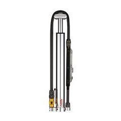 LEZYNE MICRO FLOOR DRIVE DIGITAL HVG SILVER/HI GLOSS